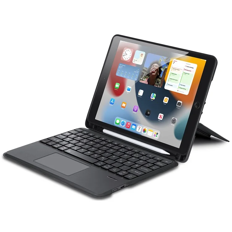 DUX DUCIS DK-Serie für iPad 10.2 (2021) / (2020) / (2019) / iPad Air 10.5 Zoll (2019) / Pro 10.5 Zoll (2017) Deutsche Tastatur + Folio Tablet-Hülle