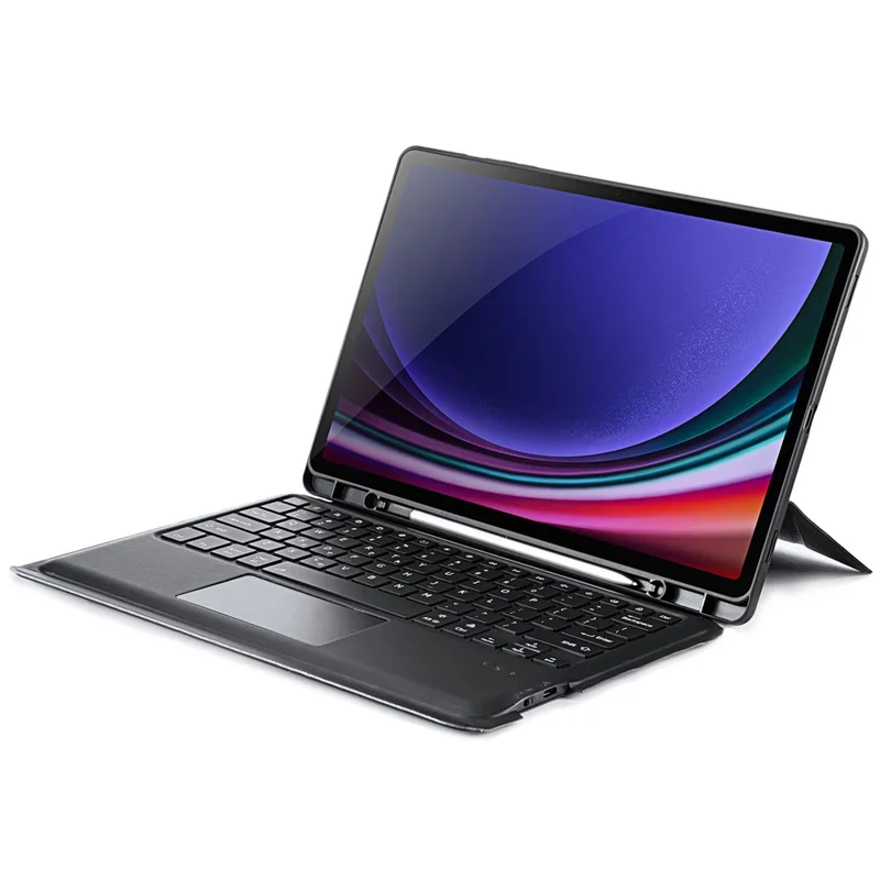 DUX DUCIS DK Series for Samsung Galaxy Tab S10+ / S9+ / S9 FE+ Bluetooth-compatible English Keyboard with Folio PU Leather Cover