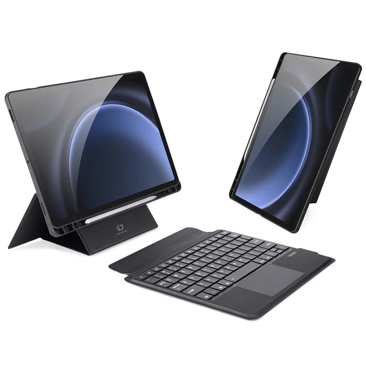 DUX DUCIS DK Series for Samsung Galaxy Tab S10 FE / S9 FE / S9 / S9 Magnetic Floating English Keyboard with Folio Leather Case