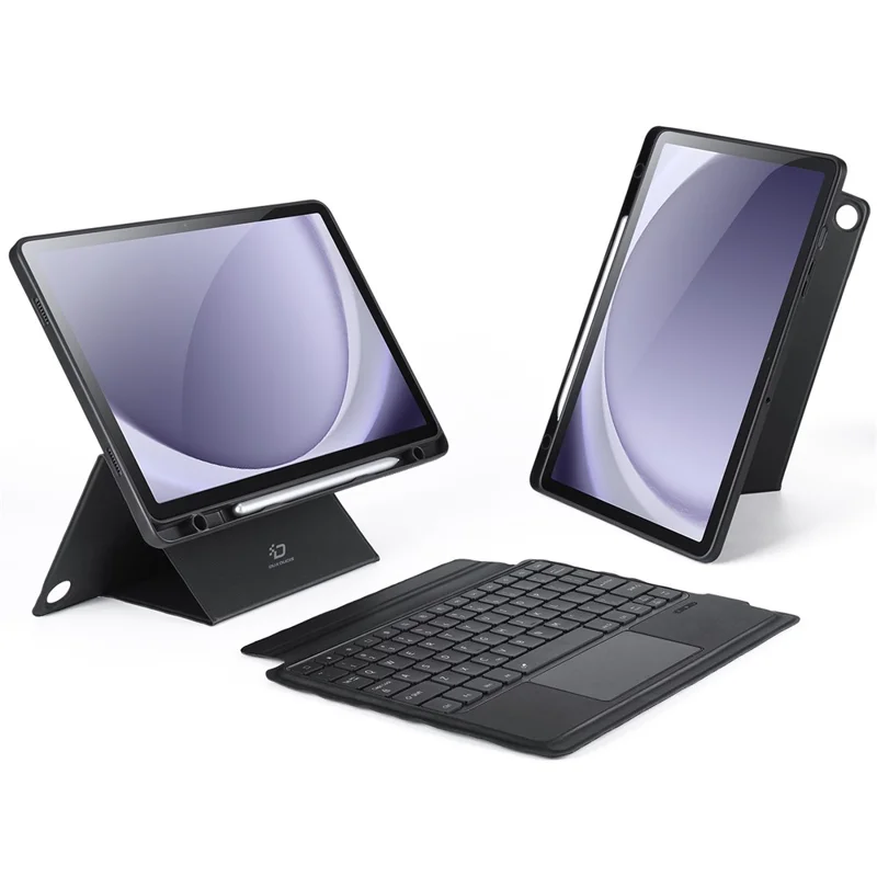 DUX DUCIS DK Series for Samsung Galaxy Tab A9+ Bluetooth-compatible English Keyboard with PU Leather Folio Case