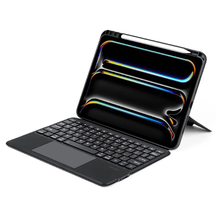 DUX DUCIS DK Series for iPad Pro 11 (2024) Bluetooth-compatible Detachable Keyboard (English) with Leather Case