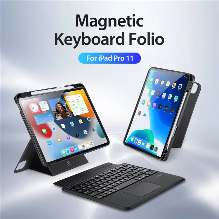 DUX DUCIS DK Series for iPad Air 11 (2025) / (2024) / Air (2022) / (2020) / Pro 11 (2022) / (2021) / (2020) / (2018) English Keyboard Leather Cover