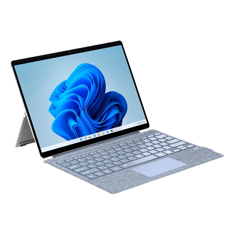 1089D For Microsoft Surface Pro 7+  /  7  /  6  /  5  /  4  /  3 Colorful Backlit Tablet Bluetooth-compatible Keyboard with Touchpad - Baby Blue