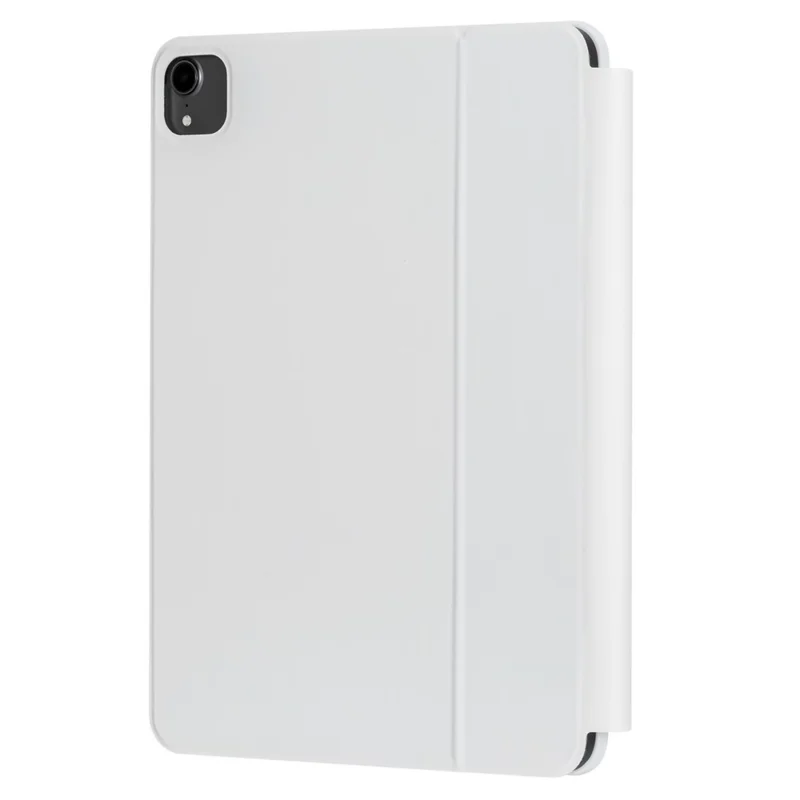 P13 For iPad Pro 11 (2024) Tablet Stand Case with Touchpad Floating Magnetic Keyboard - White