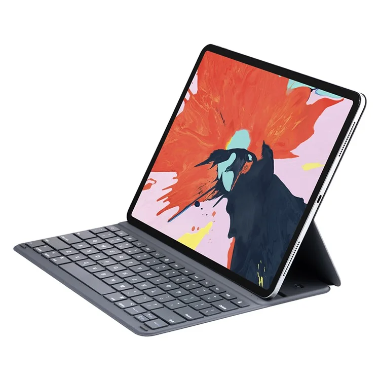 SK-1039 For iPad Pro 12.9 (2022) / (2021) / (2020) / (2018) Magnetic Tablet Leather Case Bluetooth-compatible Keyboard