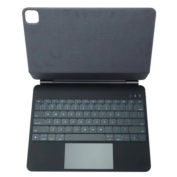 P129 For iPad Air 13 (2025) / (2024) / Pro 12.9 (2022) / (2021) / (2020) Tablet Touchpad Bluetooth-Compatible Keyboard - Black