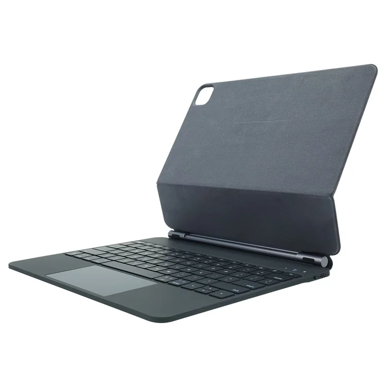 P129 For iPad Air 13 (2025) / (2024) / Pro 12.9 (2022) / (2021) / (2020) Tablet Touchpad Bluetooth-Compatible Keyboard - Black