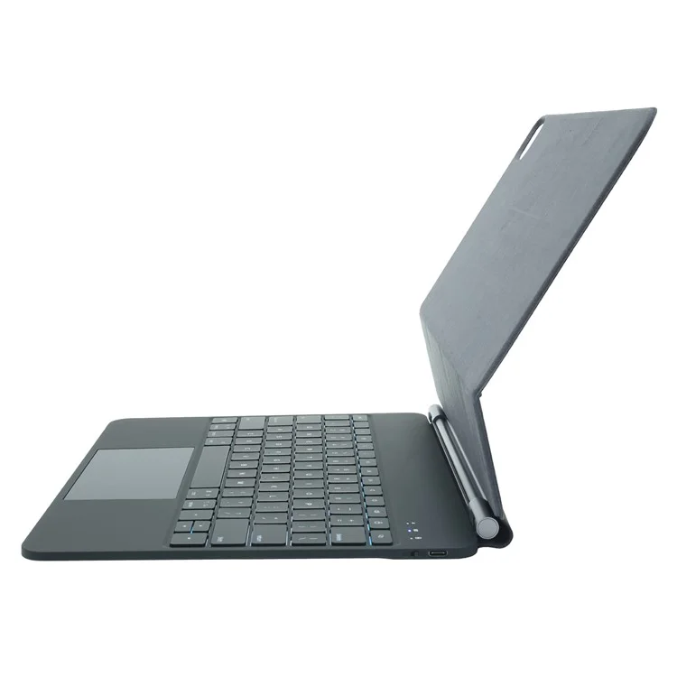P129 For iPad Air 13 (2025) / (2024) / Pro 12.9 (2022) / (2021) / (2020) Tablet Touchpad Bluetooth-Compatible Keyboard - Black