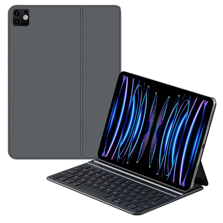 Wiwu F17 Bluetooth Clavier Couvre de Protection du Couvercle de Protection Magique Pour Ipad Air 13 (2024) / Pro 12.9 (2017) / Pro 12,9 Pouces (2015) - Gris