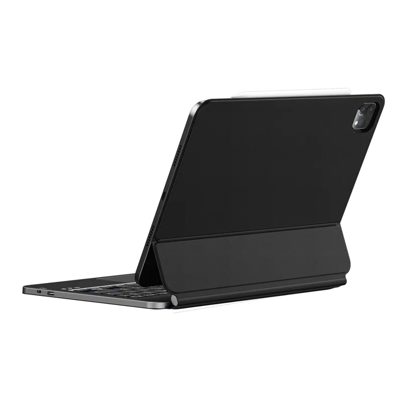 WIWU MK-003 For iPad Pro 11 (2024) Bluetooth-compatible Keyboard Case PU Protective Cover Backlit Magic Keyboard