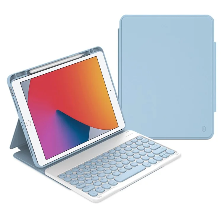Wiwu Для Ipad 10.2 (2021) Кожаная Таблетка на Кожа - Синий