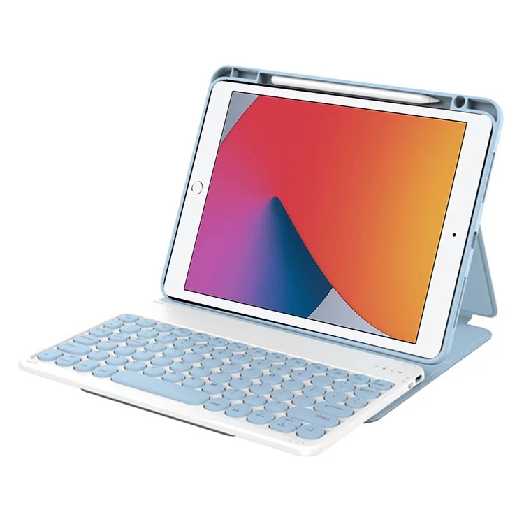 Wiwu Для Ipad 10.2 (2021) Кожаная Таблетка на Кожа - Синий