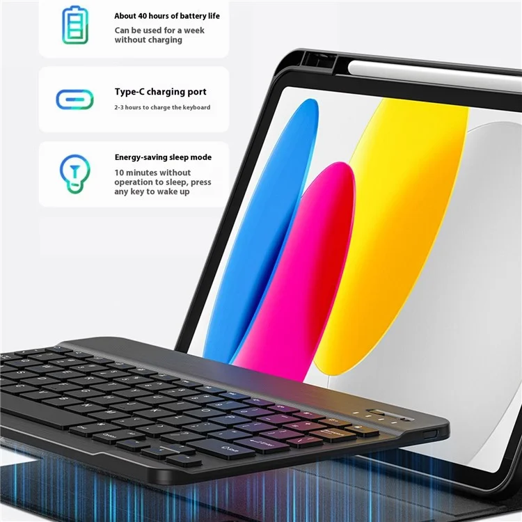 Wiwu Для Ipad 10.2 (2021) Кожаная Таблетка на Кожа - Синий