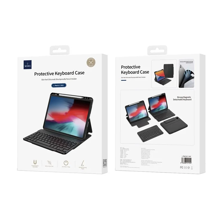 Wiwu Для Ipad 10.2 (2021) Кожаная Таблетка на Кожа - Синий