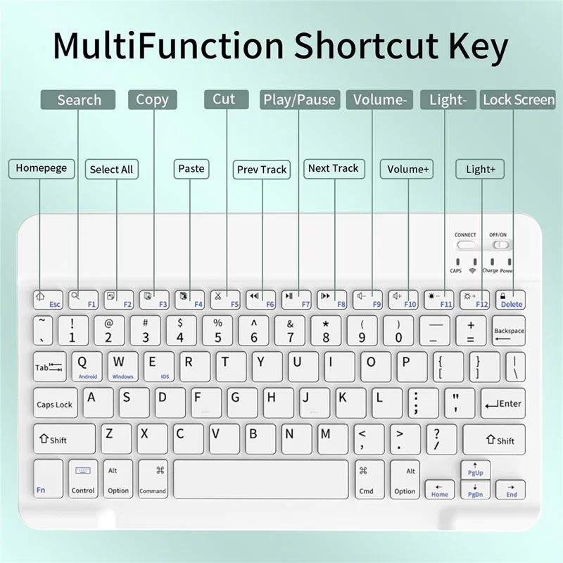 WK-1109 For iPad (2025) / 10.9 (2022) Leather Tablet Stand Cover + Magnetic Bluetooth-Compatible Keyboard - Green