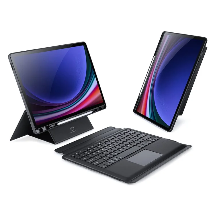 DUX DUCIS Para Samsung Galaxy Tab S10+ / S9 FE+ / S9+  Capa de Tablet de Couro com Teclado Magnético Destacável