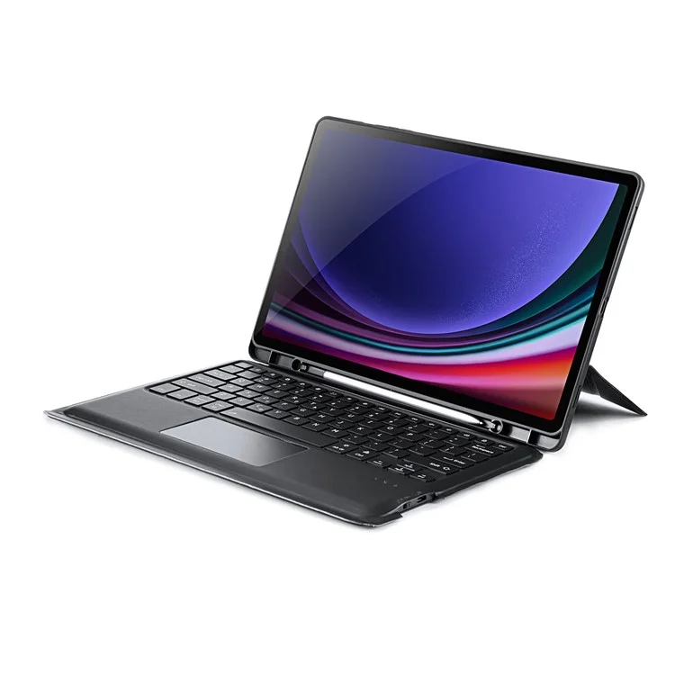 DUX DUCIS Para Samsung Galaxy Tab S10+ / S9 FE+ / S9+  Capa de Tablet de Couro com Teclado Magnético Destacável