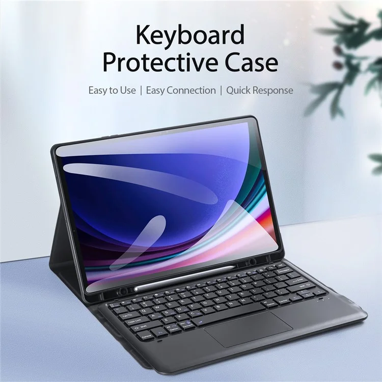 DUX DUCIS For Samsung Galaxy Tab S10 Plus Bluetooth-compatible Keyboard + Tablet Leather Case
