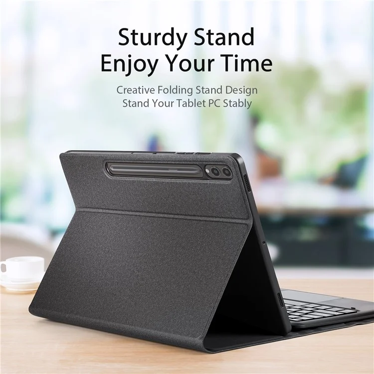 DUX DUCIS For Samsung Galaxy Tab S10 Plus Bluetooth-compatible Keyboard + Tablet Leather Case