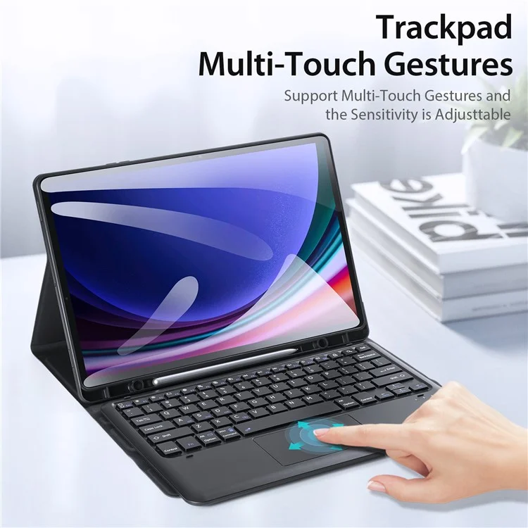 DUX DUCIS For Samsung Galaxy Tab S10 Plus Bluetooth-compatible Keyboard + Tablet Leather Case