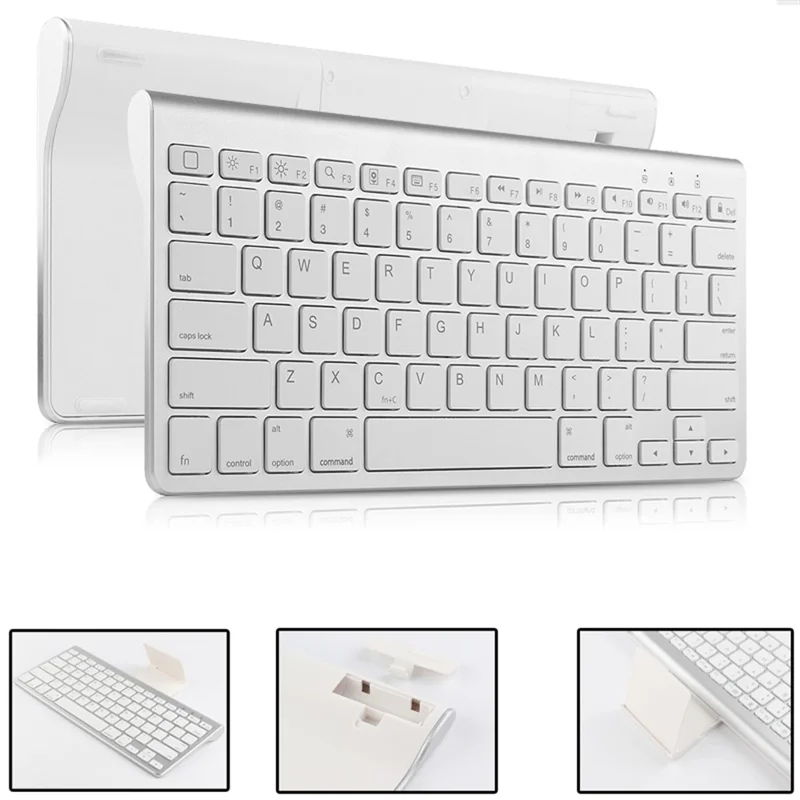 JIUYU JP139 Wireless Bluetooth-compatible Keyboard with Folding Bracket