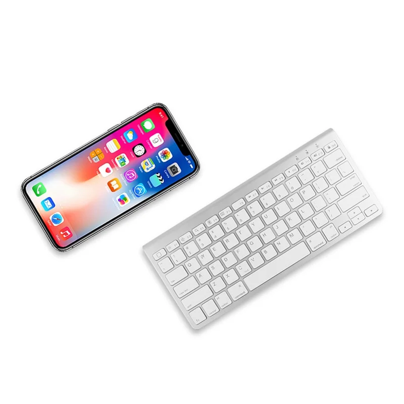JIUYU JP139 Wireless Bluetooth-compatible Keyboard with Folding Bracket