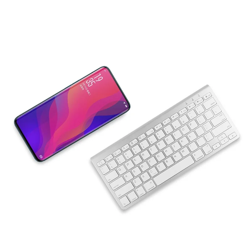 JIUYU JP139 Wireless Bluetooth-compatible Keyboard with Folding Bracket