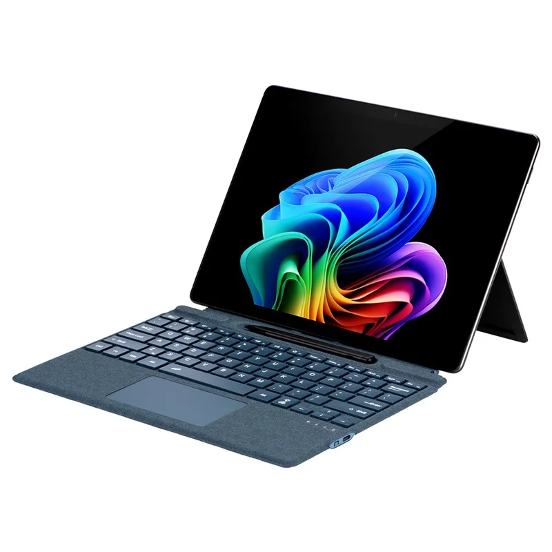 2089D Colorful Backlight Bluetooth-compatible Keyboard for Microsoft Surface Pro 11  /  10  /  9  /  8  /  X - Blue