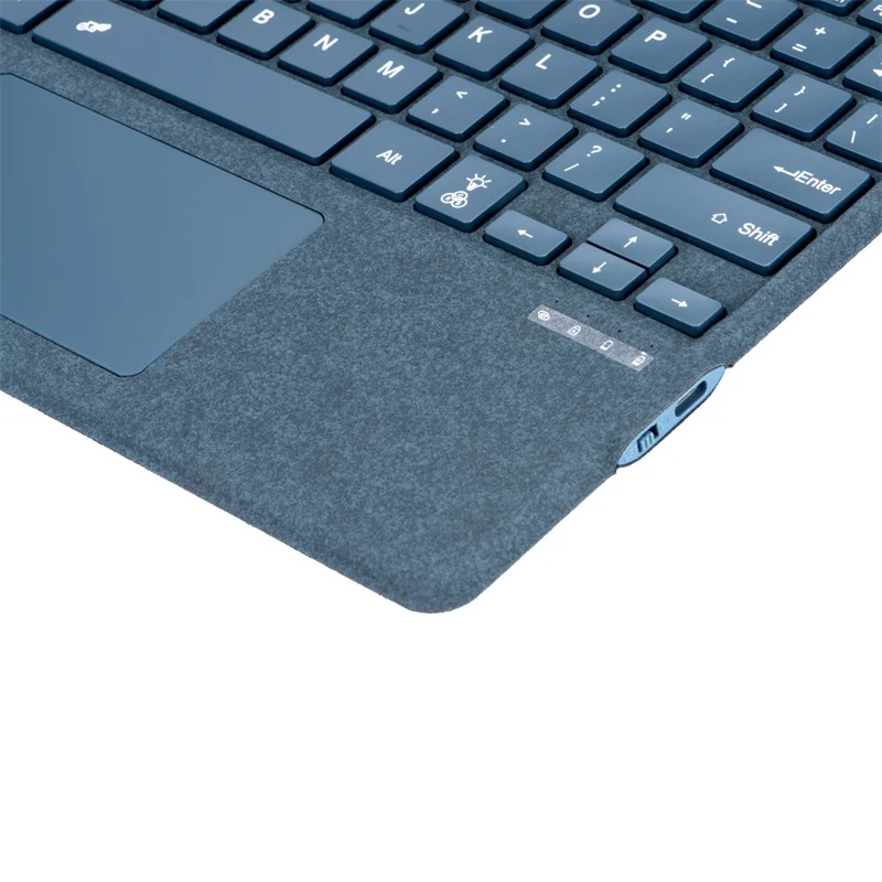 2089D Colorful Backlight Bluetooth-compatible Keyboard for Microsoft Surface Pro 11  /  10  /  9  /  8  /  X - Blue