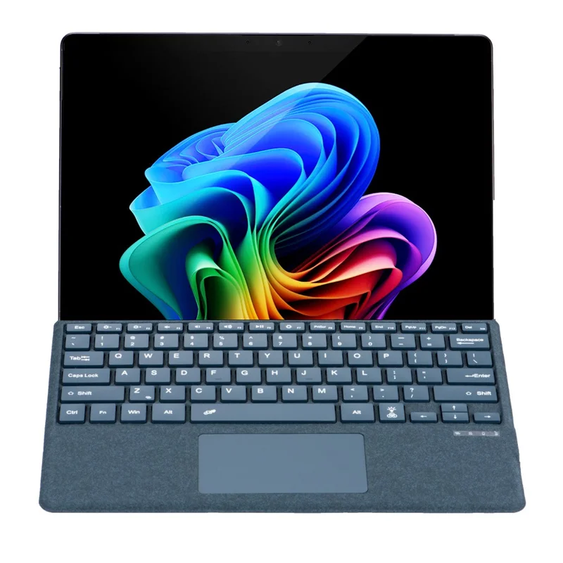 2089D Colorful Backlight Bluetooth-compatible Keyboard for Microsoft Surface Pro 11  /  10  /  9  /  8  /  X - Blue