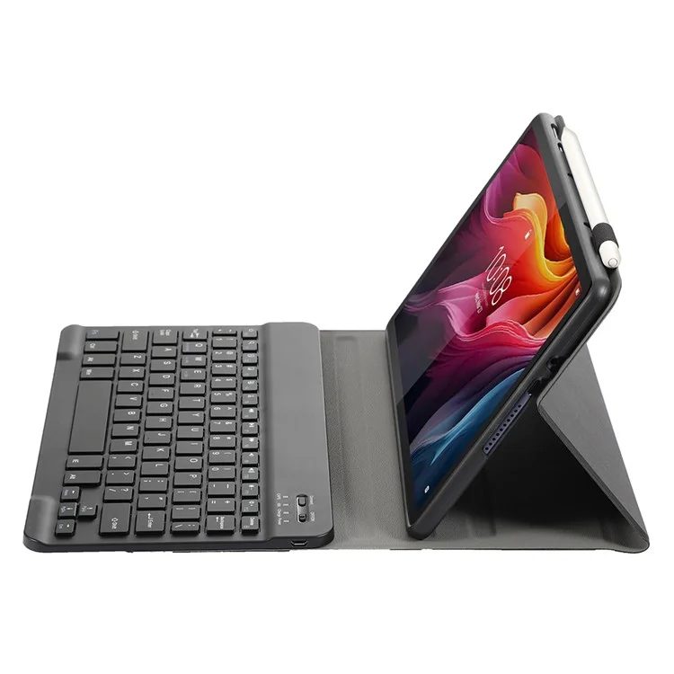 AM27 per Lenovo Tab K11 Plus Custodia in pelle + TPU con tastiera Bluetooth