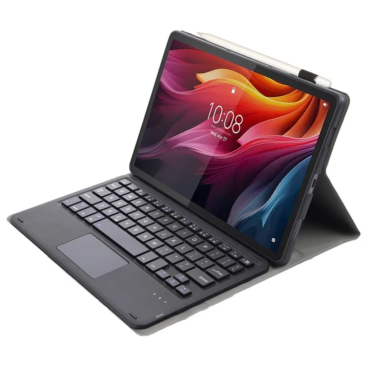 Housse de tablette en cuir + TPU AM27-A avec clavier Bluetooth tactile pour Lenovo Tab K11 Plus