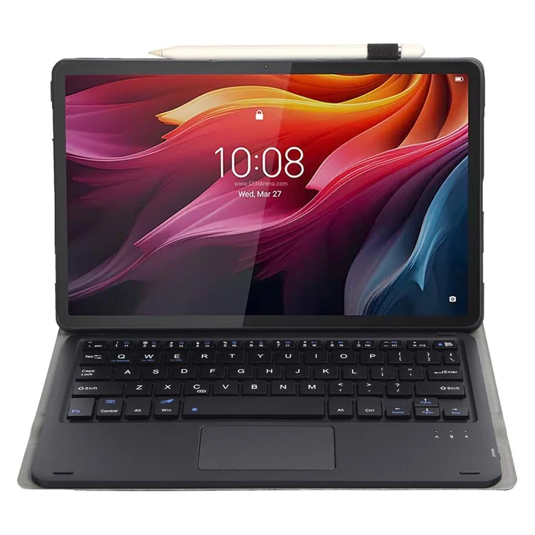 Housse de tablette en cuir + TPU AM27-A avec clavier Bluetooth tactile pour Lenovo Tab K11 Plus