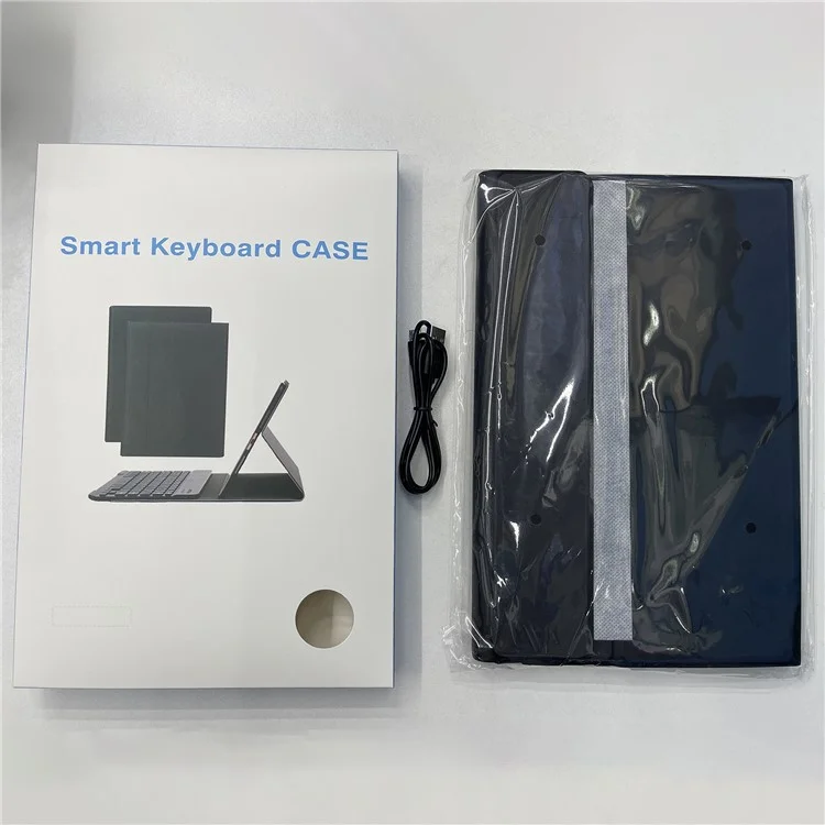 Housse de tablette en cuir + TPU AM27-A avec clavier Bluetooth tactile pour Lenovo Tab K11 Plus