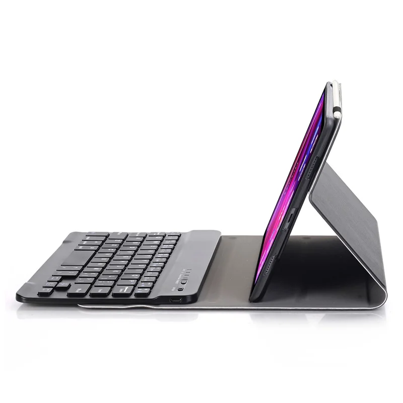 A0M9 For Lenovo Tab M9 TB-310FU Leather+TPU Tablet Cover with Bluetooth-compatible Keyboard