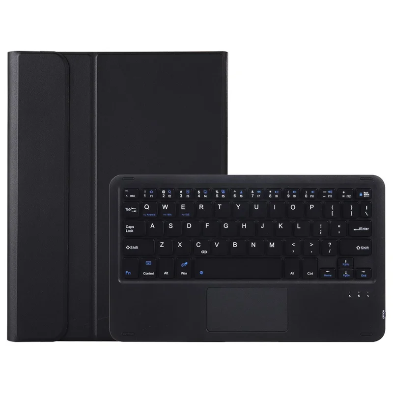 AH13-A For Huawei MatePad SE 10.4-inch Leather Tablet Cover with Touchpad Bluetooth-compatible Keyboard - Black