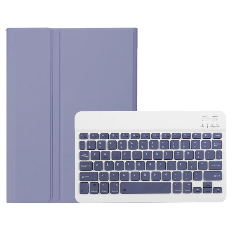 AH25 For Honor Pad X9 / X8a Leather+TPU Ultra Thin Tablet Cover with Bluetooth-compatible Keyboard - Purple
