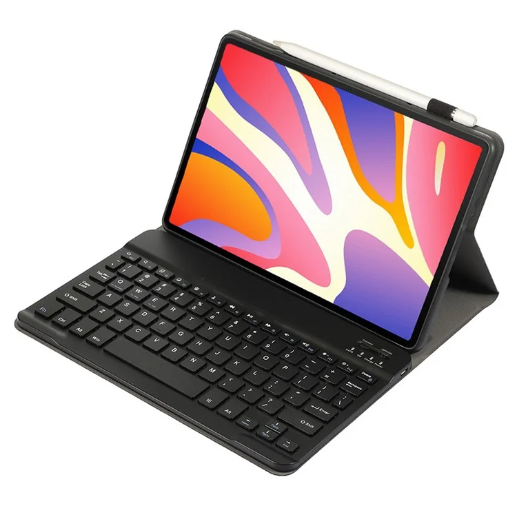 Custodia in pelle + TPU per Huawei MatePad SE 11 con tastiera Bluetooth - Nero