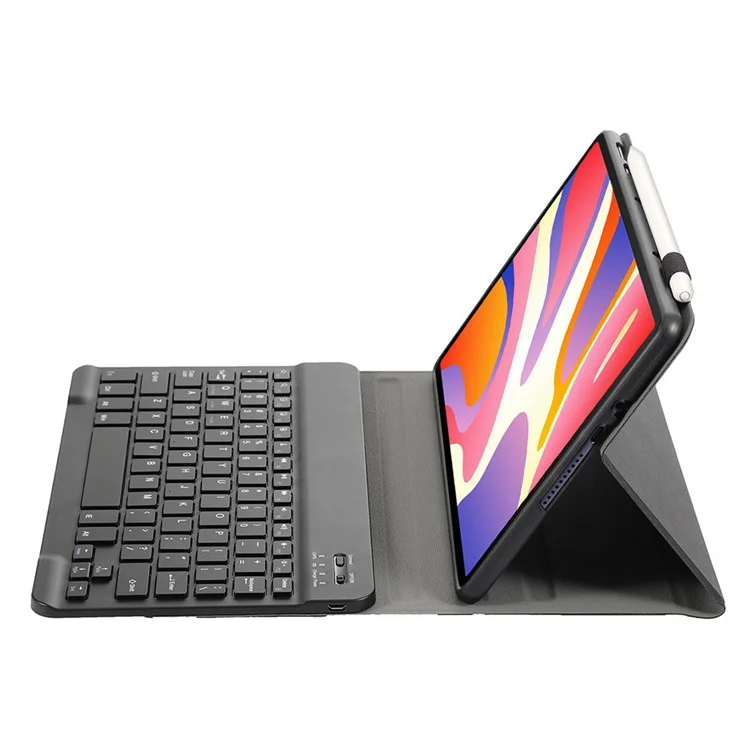 Custodia in pelle + TPU per Huawei MatePad SE 11 con tastiera Bluetooth - Nero