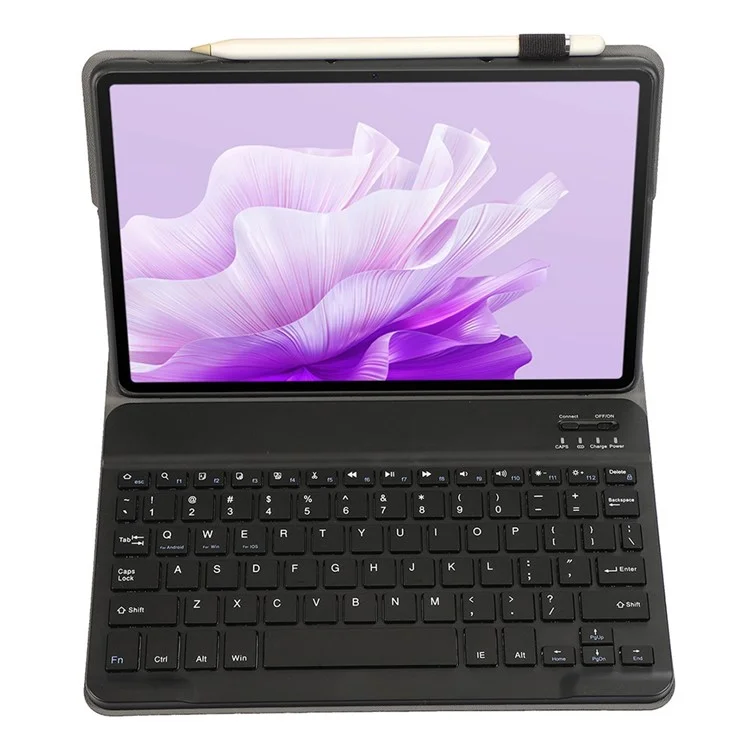 Funda para tableta de cuero y TPU con teclado Bluetooth para AH15 For Honor Pad X9 / X8 Pro - Negro