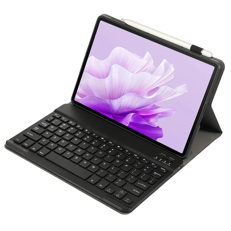 Funda para tableta de cuero y TPU con teclado Bluetooth para AH15 For Honor Pad X9 / X8 Pro - Negro