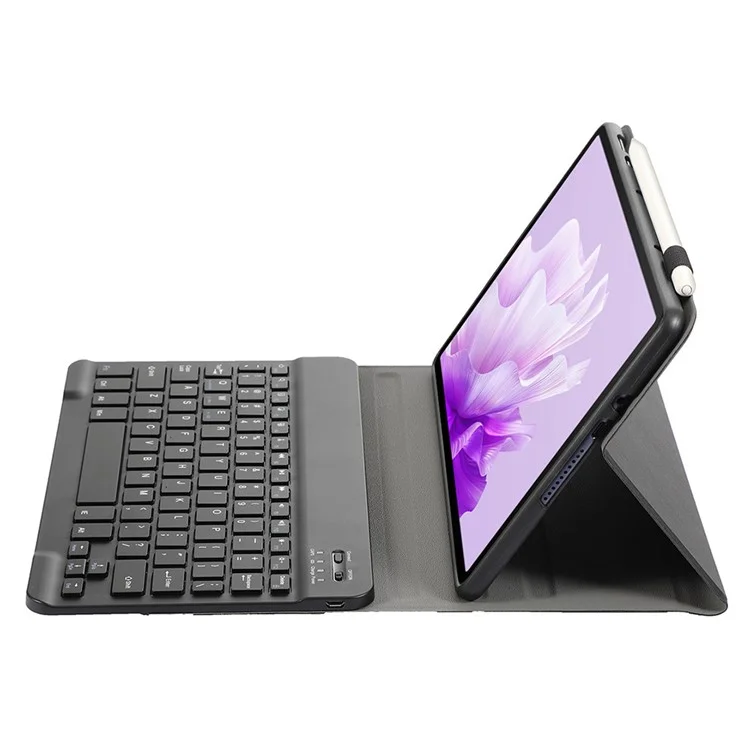 Funda para tableta de cuero y TPU con teclado Bluetooth para AH15 For Honor Pad X9 / X8 Pro - Negro
