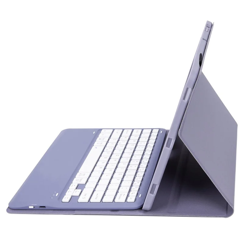 AH23 For Huawei MatePad Air (2024) Leather+TPU Tablet Cover with Bluetooth-compatible Keyboard - Purple
