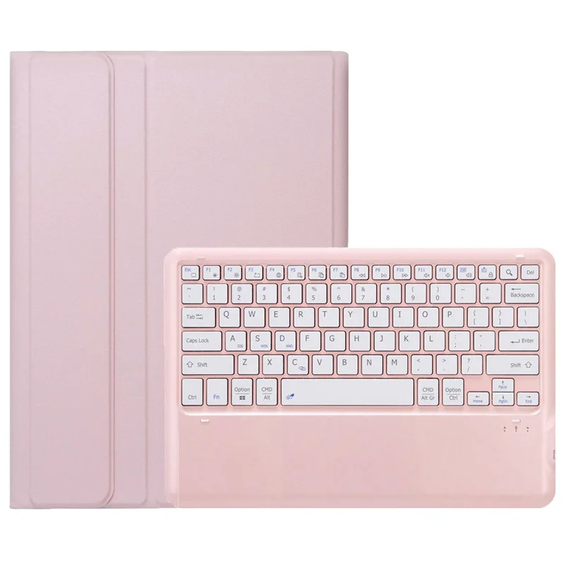 AH24 For Huawei MatePad Pro 12.2 (2024) Leather+TPU Tablet Cover with Bluetooth-compatible Keyboard - Pink