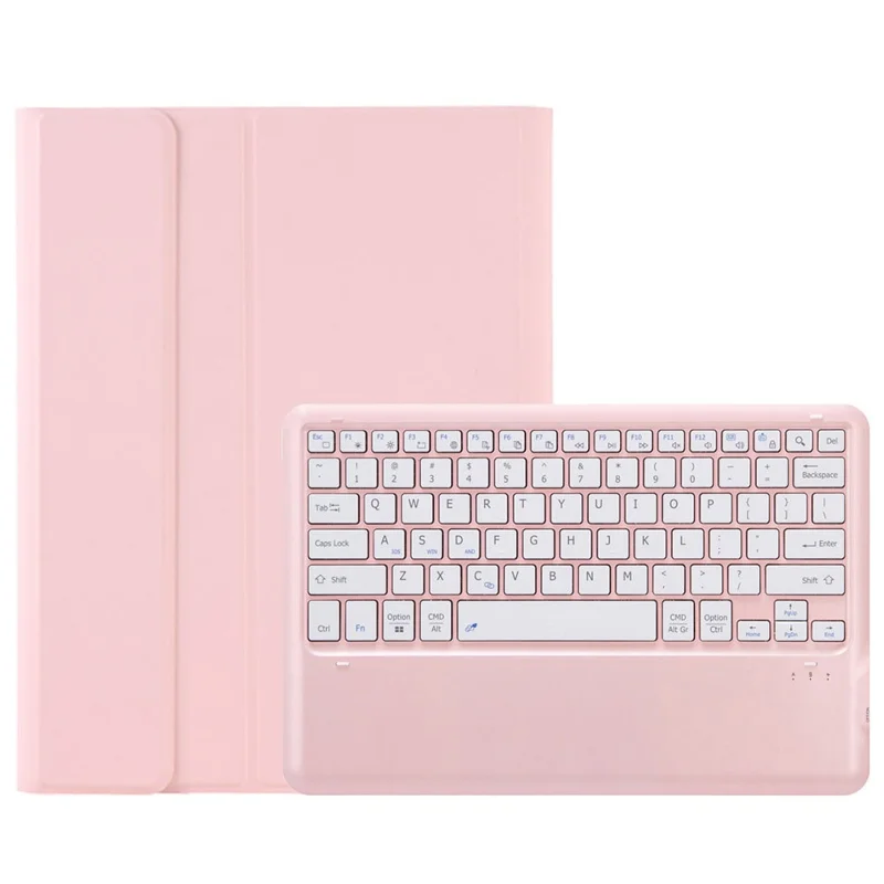 AH18 For Huawei MatePad Pro 13.2 Ultra-Thin Leather Tablet Stand Cover + Bluetooth-Compatible Keyboard - Pink