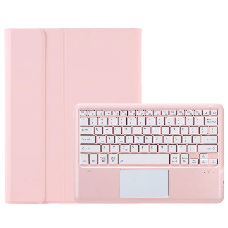 AH18-A For Huawei MatePad Pro 13.2 Leather Tablet Cover with Touchpad Bluetooth-compatible Keyboard - Pink
