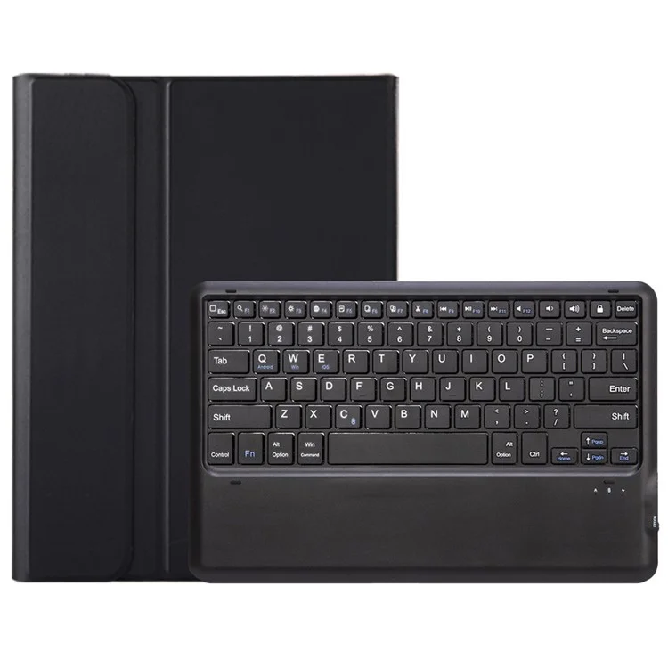 AM26 For Lenovo Idea Tab Pro / Tab P12 Ultra-Thin Leather Tablet Stand Cover + Bluetooth-Compatible Keyboard - Black