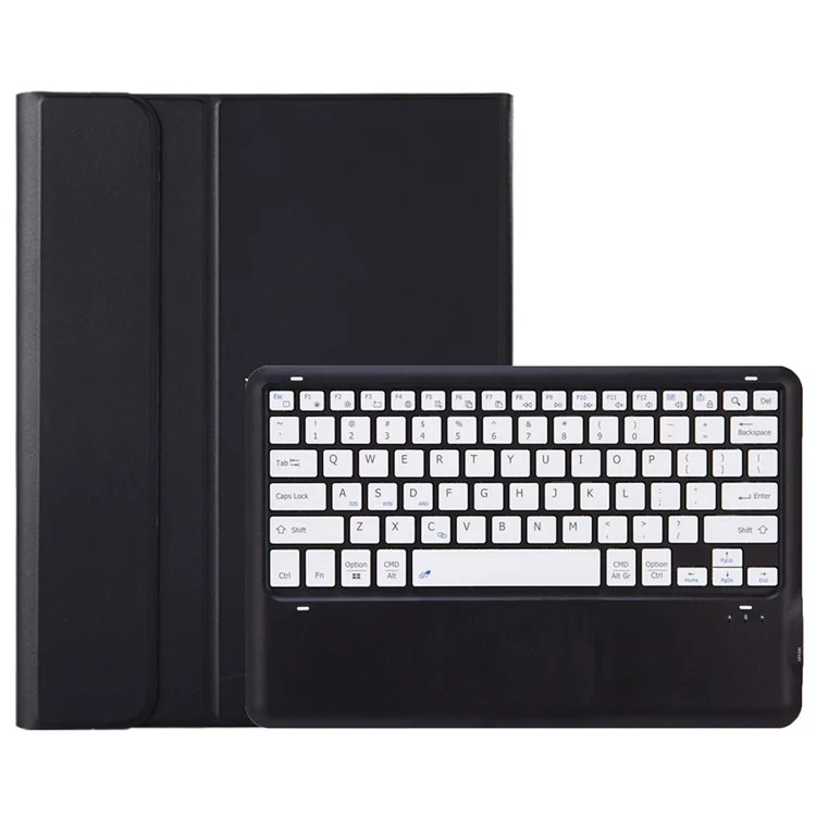 AM26 For Lenovo Idea Tab Pro / Tab P12 Ultra-Thin Leather Tablet Stand Cover + Bluetooth-Compatible Keyboard - Black  /  White