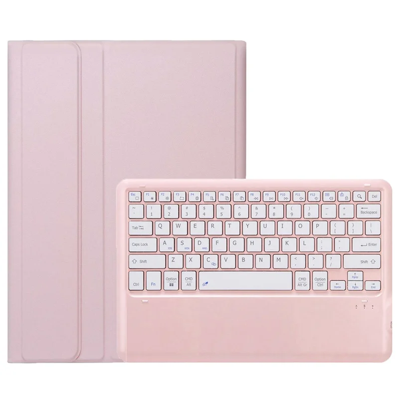 AH22 For Honor MagicPad 2 12.3 Ultra-Thin Leather Tablet Stand Cover + Bluetooth-compatible Keyboard - Pink