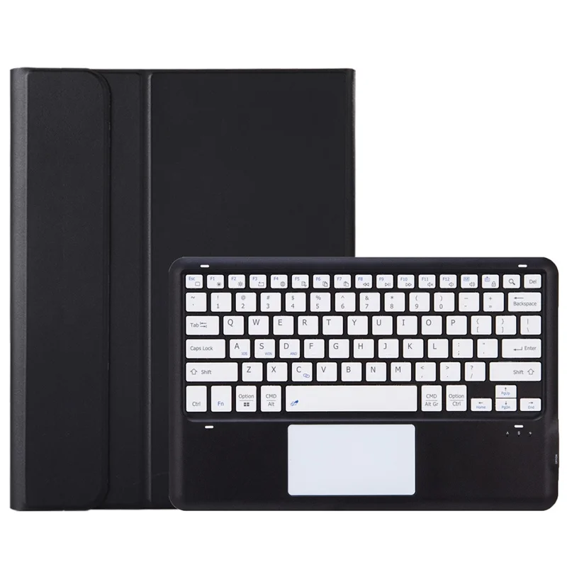 AH22-A For Honor MagicPad 2 12.3 Cover in Pelle Ultra-Sottile + Tastiera Bluetooth con Touchpad - Nero / Bianco
